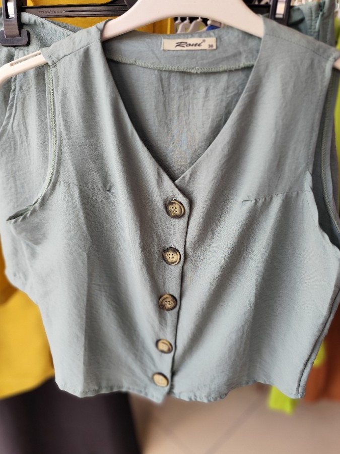 soft keten kumaş şortlu takım